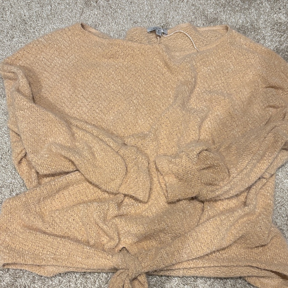 White Birch Cozy Camel Sweater